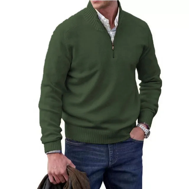 Wool Elegance: The Men's Knitted Sweater