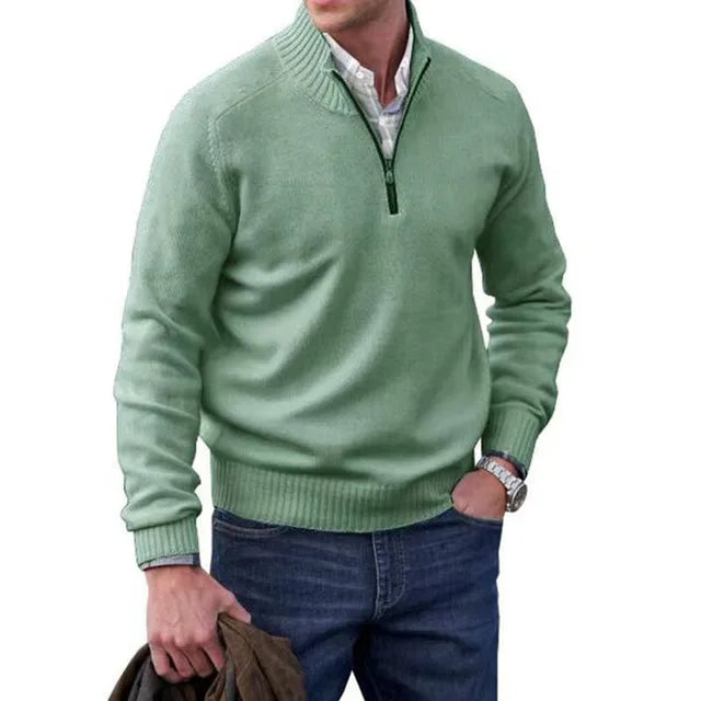 Wool Elegance: The Men's Knitted Sweater